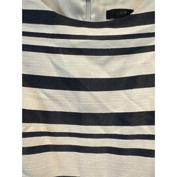 J. Crew Double Stripe Cap Sleeve Sheath Midi Dress - Picture 3 of 3